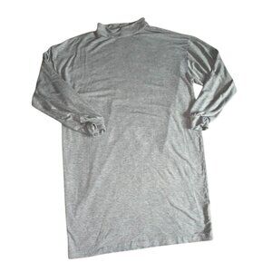 Express Womens Mock Neck Sweatshirt Dress-Gray-Size L-GUC